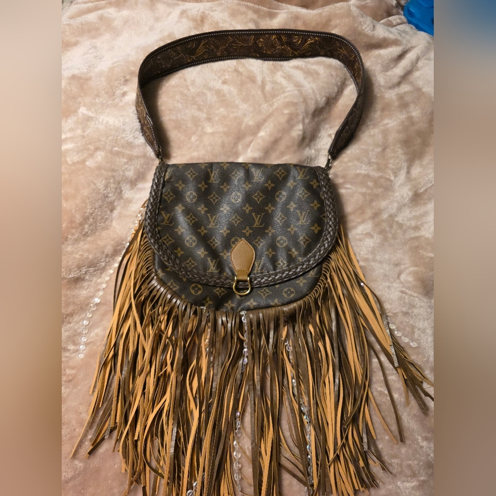 Designer Brown Fringe Bag